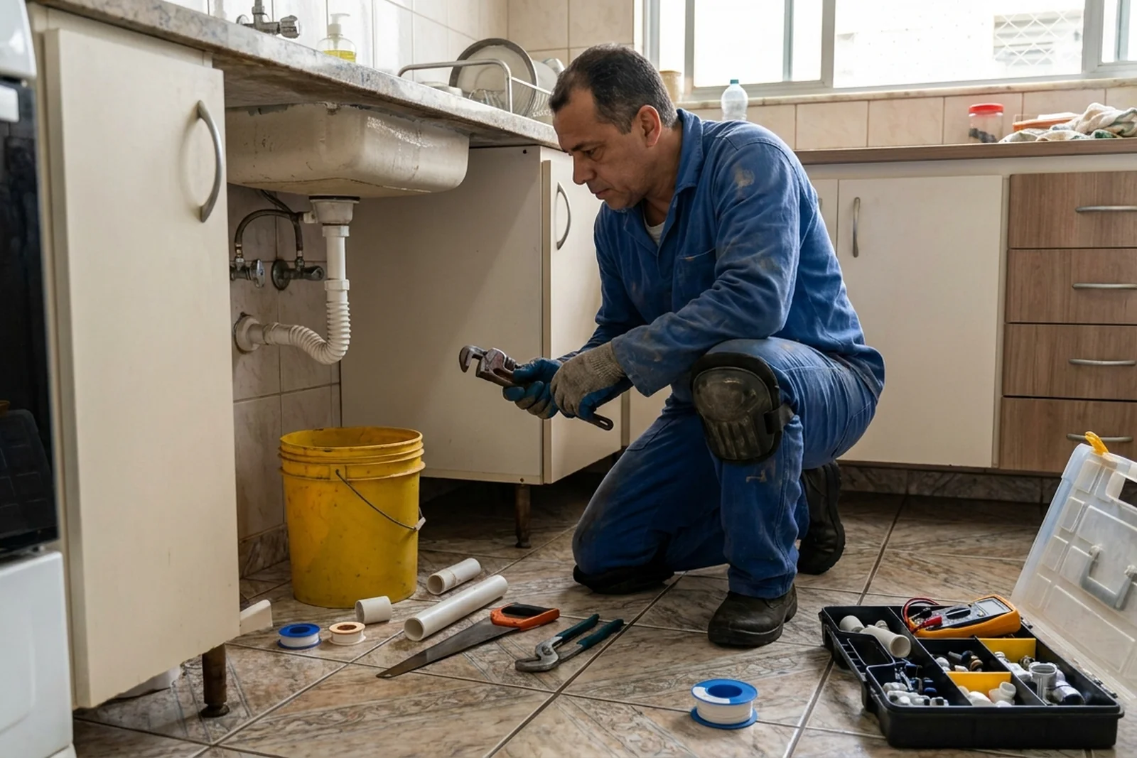 Reparos hidráulicos e detecção de vazamento em no Residencial Village D'Avignon, Sorocaba-SP